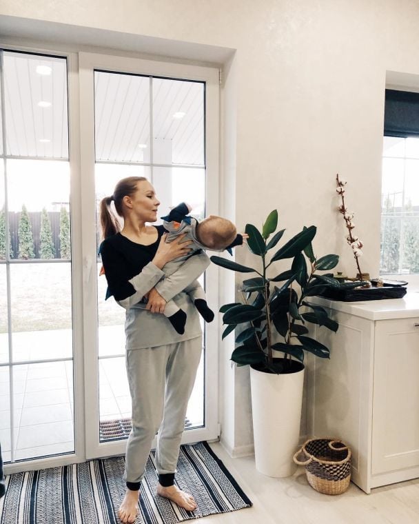 Олена Шоптенко з сином / © instagram.com/alena_shoptenko