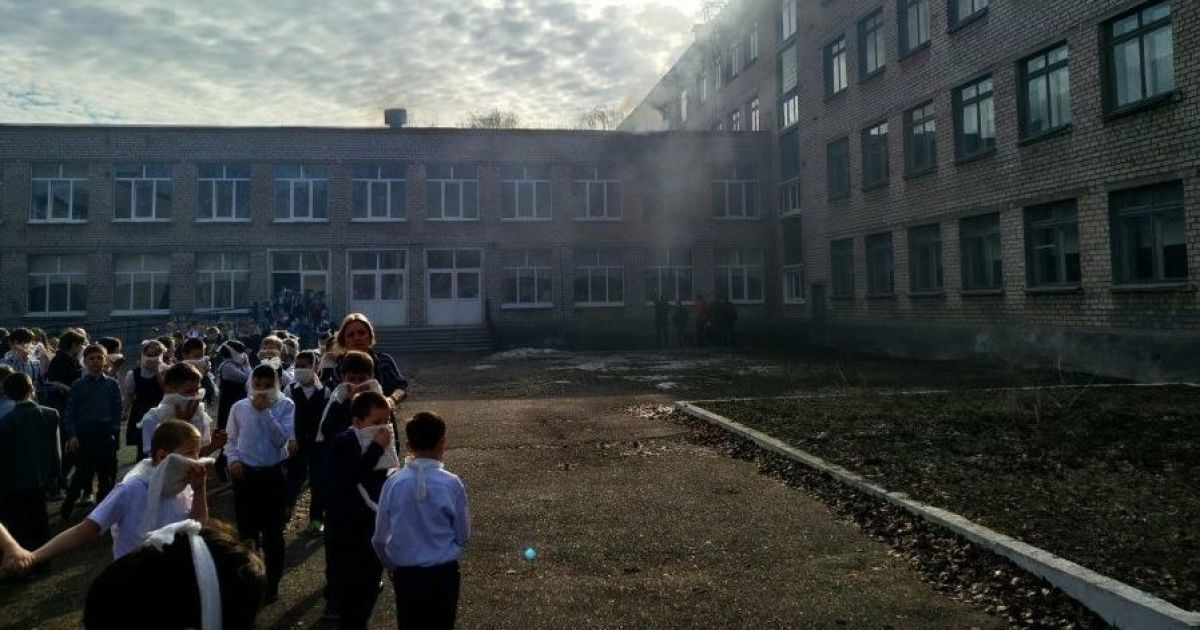 евакуація дітей у школі в Башкирії / © ufa1.ru