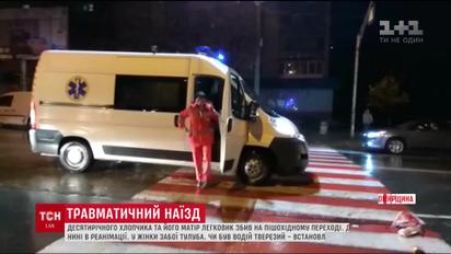 В Бердичеве на пешеходном переходе автомобиль сбил мать с ребенком