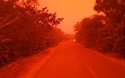 Наче на Марсі: в Індонезії небо почервоніло через масштабні лісові пожежі