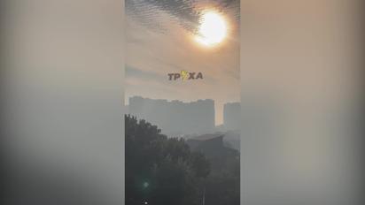 Киев затянуло дымом, людям тяжело дышать
