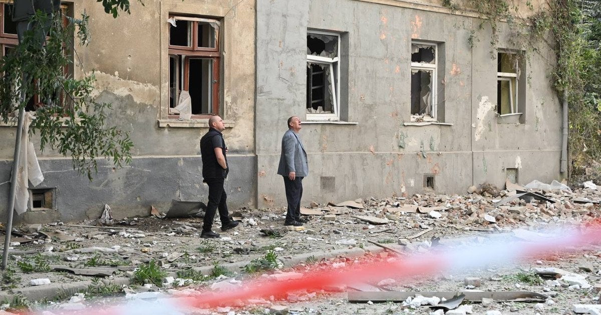 Damage in Lviv as a result of the August 21 night attack