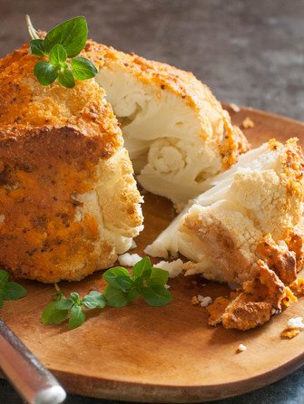 Запеченная цветная капуста с чесночным маслом