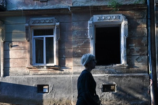 Пошкодження у Львові після атаки 21 серпня / © facebook/Андрій Садовий