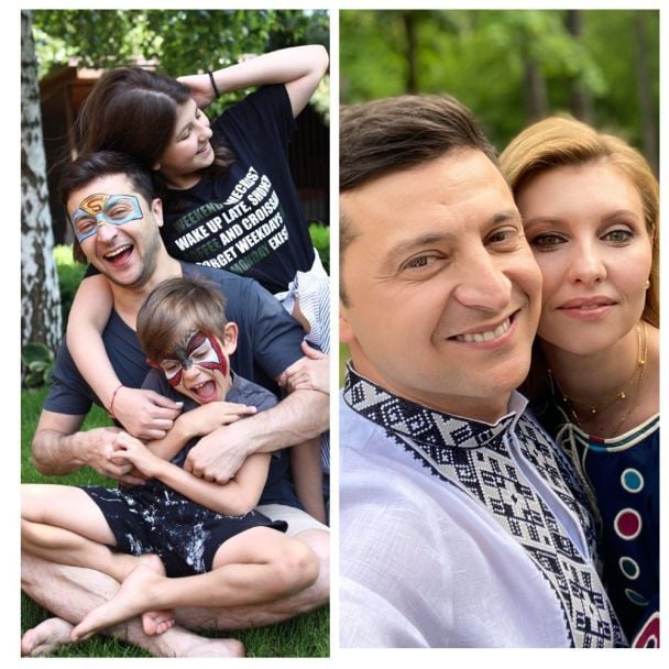 Володимир Зеленський із дружиною та дітьми / © Facebook/Володимир Зеленський