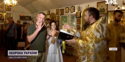 Кохання, яке пережило полон – захисник "Азовсталі" взяв церковний шлюб з дружиною