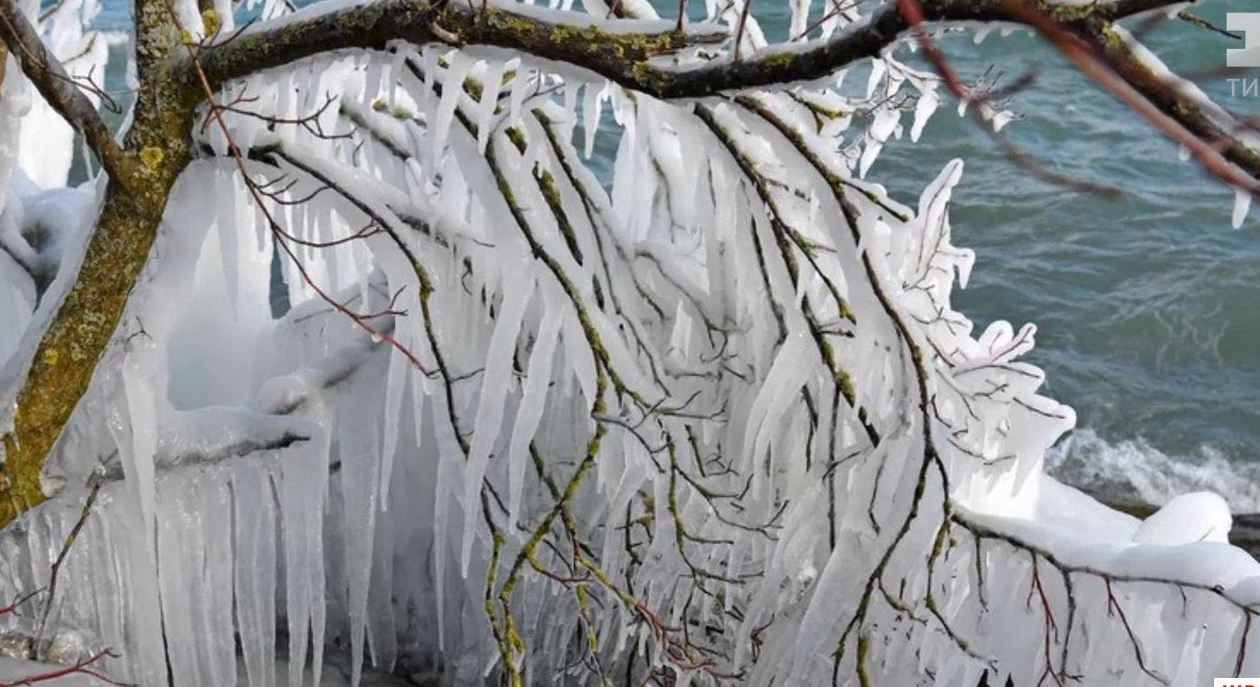 Сильные морозы создают невероятные ледовые пейзажи на водоемах в Европе