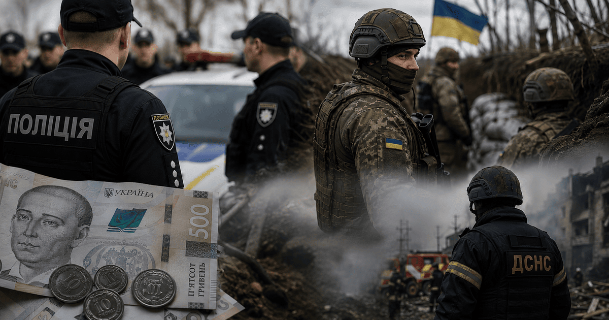 Зарплати поліцейських, працівників ДСНС і військових