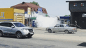 В Киеве на Кольцевой дороге образовалась пробка из-за разгерметизации газовой заправки