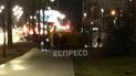 У Києві мікроавтобус вилетів на тротуар та перекинувся