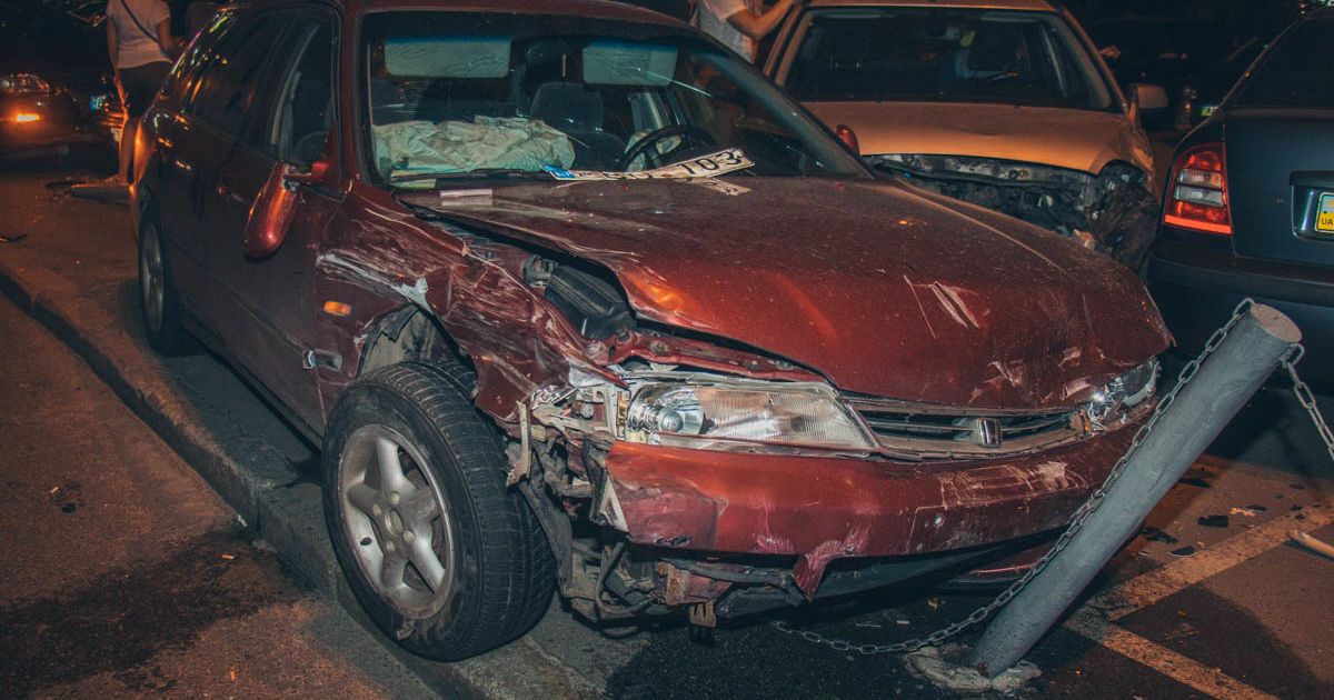 ДТП в Києві, в якій постраждало 8 авто_2 / © kiev.informator.ua