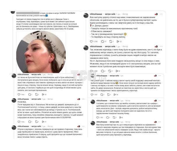 Сообщения пользователя в соцсети. / © ТСН