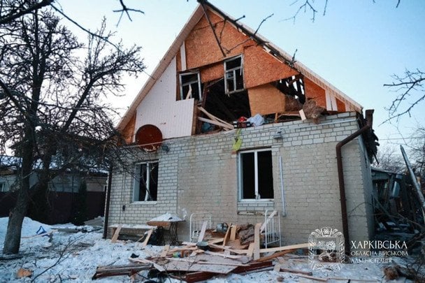 Guided aerial bomb attack on Kharkiv, January 19 / © Oleh Synehubov / © Олег Синєгубов