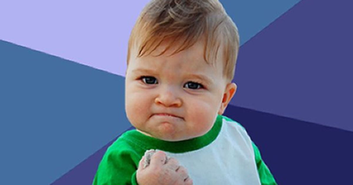 Сэм стал популярным благодаря мемам Success Kid