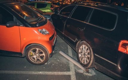 В Киеве разбили восемь авто из-за пьяного водителя