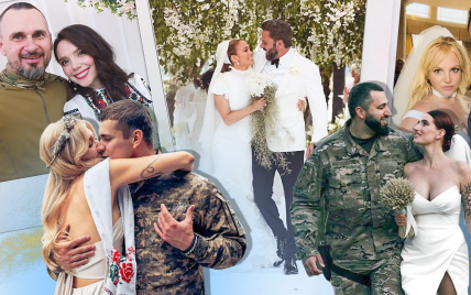 Звездные свадьбы 2022: роспись на передовой снайперши Эмеральд и громкий праздник Лопес и Аффлека