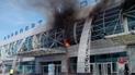 У Новосибірську спалахнув аеропорт
