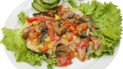 Куриное филе с овощами и грибами