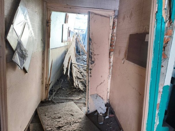 A drone exploded between residential buildings in Chernihiv / © Viacheslav Chaus, Head of the Chernihiv Regional Military Administration