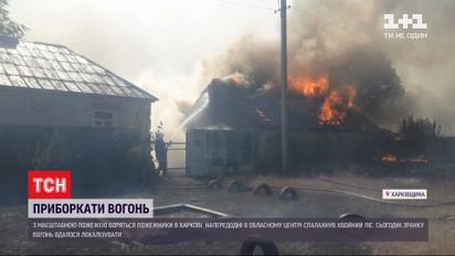 У Харківській області пожежникам вдалося локалізувати неконтрольоване полум'я