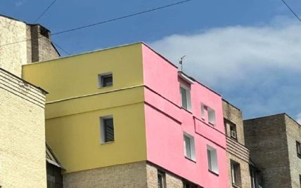 В Киеве заметили дом для "Барби": что грозит за изменение цвета фасада