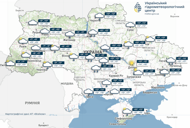 Погода в Україні 24 вересня / © Укргідрометцентр