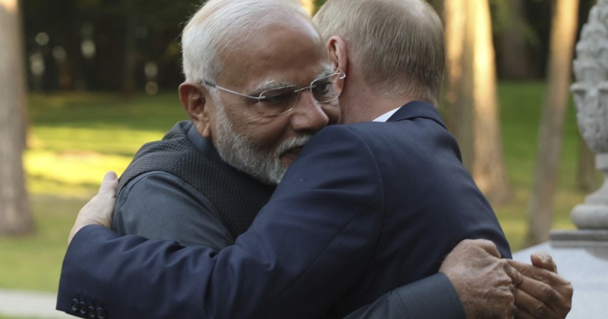Нарендра Моді і Володимир Путін.
