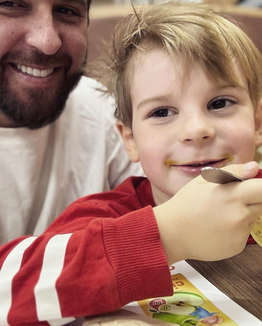 Сергей Танчинец с сыном / © instagram.com/sergii_tanchynets