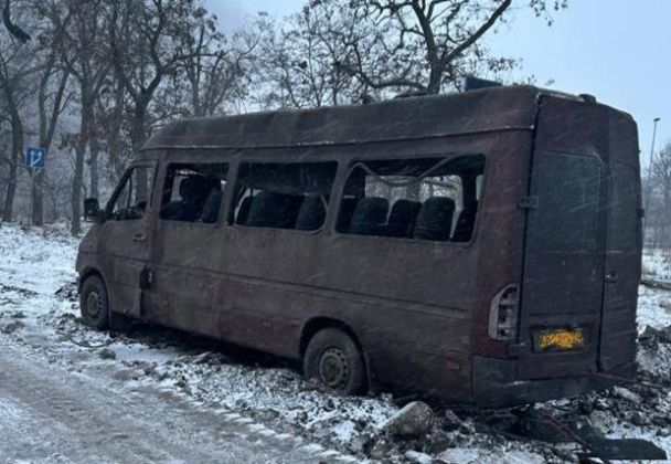 The aftermath of the attack on Dnipropetrovsk region on January 8