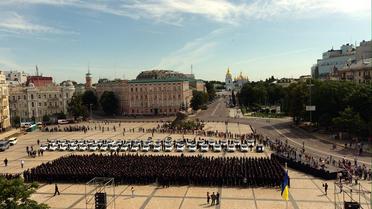 В Киеве приняли присягу патрульные / © facebook.com/Патрульна-поліція-України
