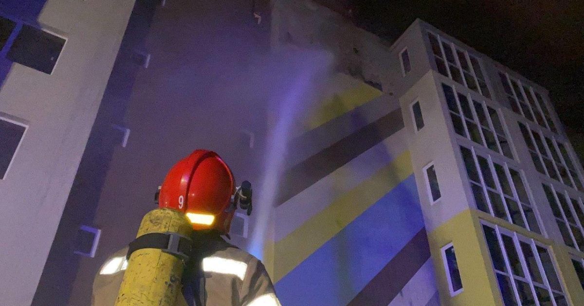 пожежа в ЖК, Київ_5 / © Управління ДСНС Києва