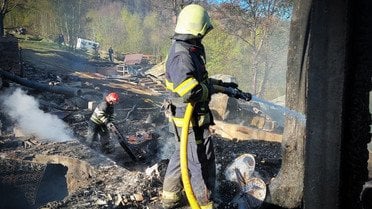 пожежа на горі Красія на Закарпатті_7 / © ДСНС Закарпаття