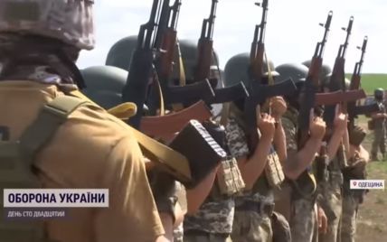 Добровольцы Одесской области показали, как настойчиво готовятся к встрече с врагом в бою