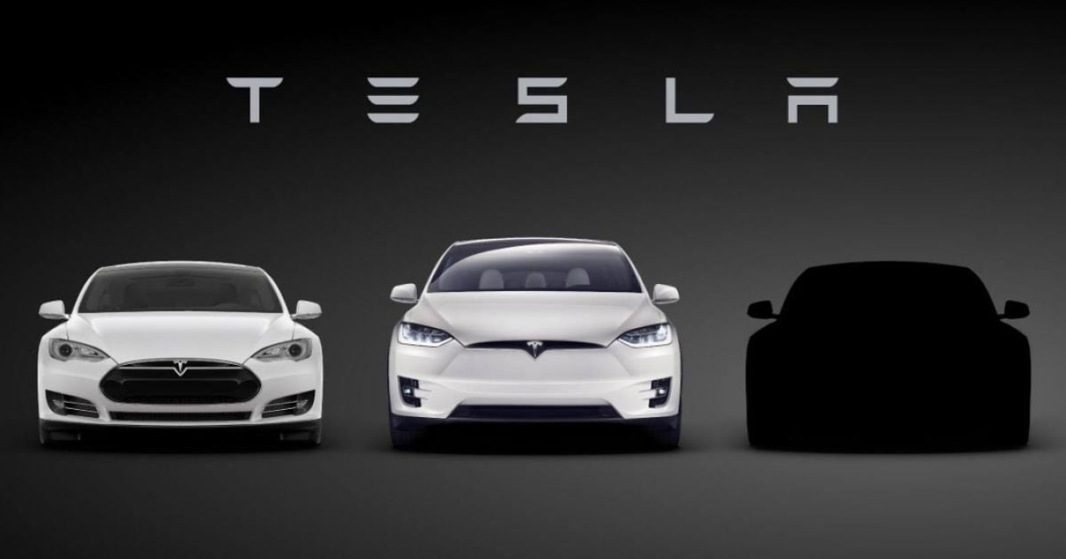 Tesla Motors показал силуэт нового электрокара
