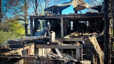 пожежа на горі Красія на Закарпатті_1 / © ДСНС Закарпаття