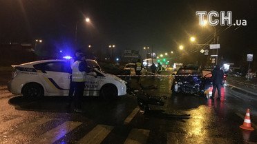 аварія на Стеценка-Туполева в Києві / © Фото Валерії Ковалінської/ТСН