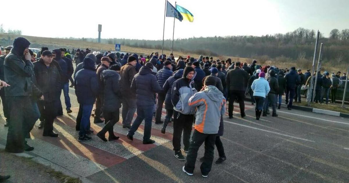 Блокирование дорог в Польшу в двух западных областях завершилось