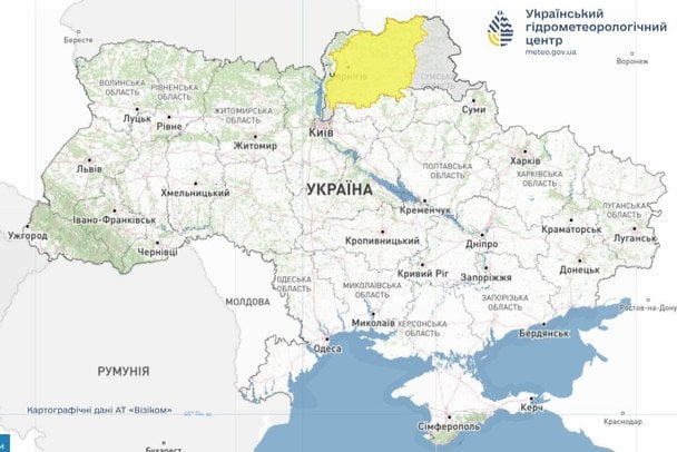 Попередження про небезпечні гідрологічні явища / © Укргідрометцентр