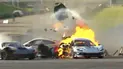 Авария и пожар авто на China GT