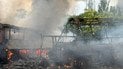 Під час атаки загорілися автобуси