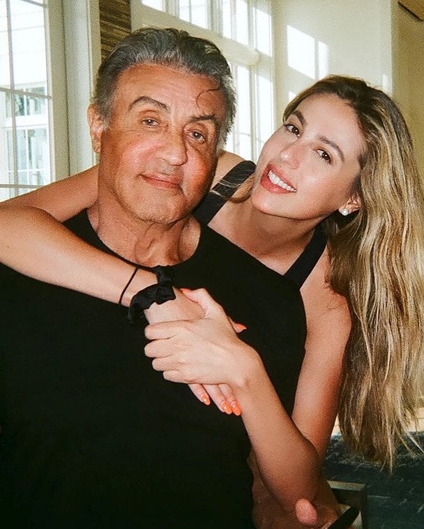 Сильвестр Сталлоне з донькою Софією / © instagram.com/officialslystallone