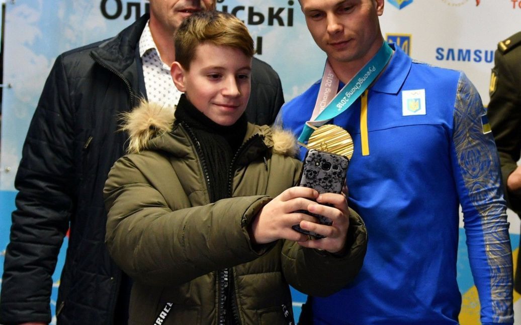 Украинских олимпийцев встретили в Борисполе. / © НОК Украины