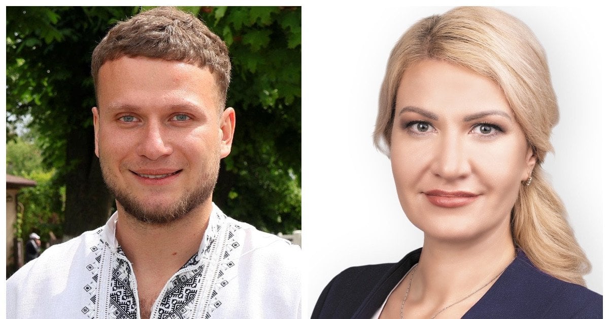 Секретарь Васильковского городского совета Богдан Шевчук и мэр Наталья Баласинович