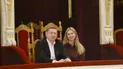 Максим Козицький і Наталія Матолінець у VIP-ложі під час перегляду балету “Мавка” у Львівській опері