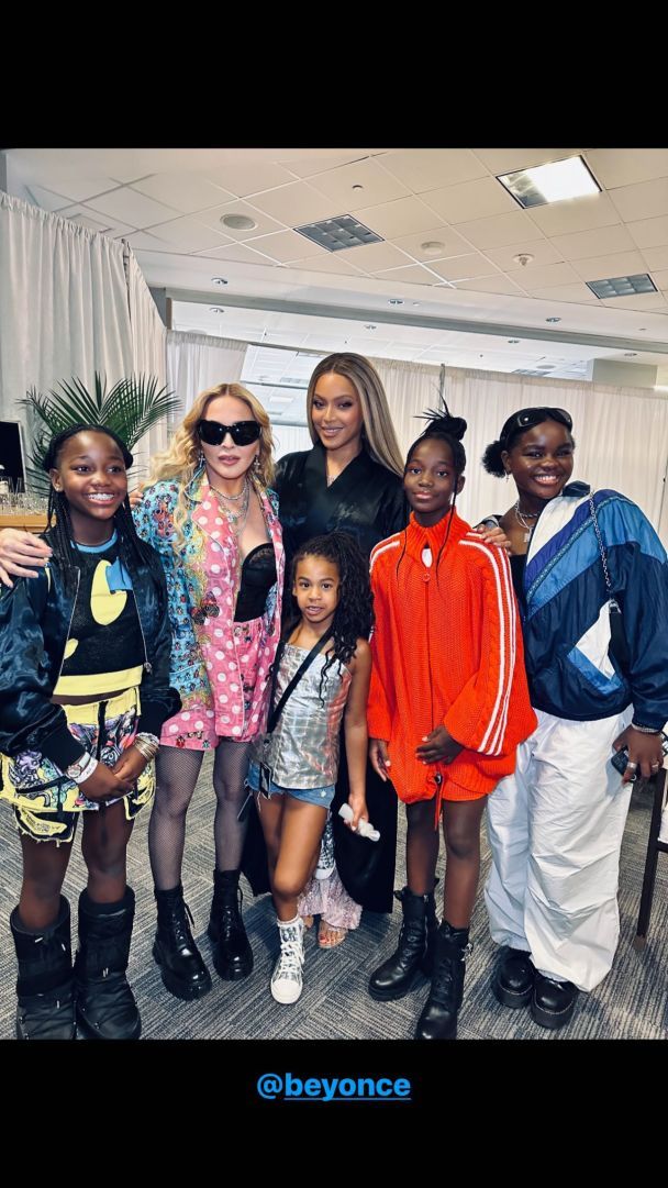 Мадонна с дочерьми на концерте Бейонсе / © instagram.com/madonna