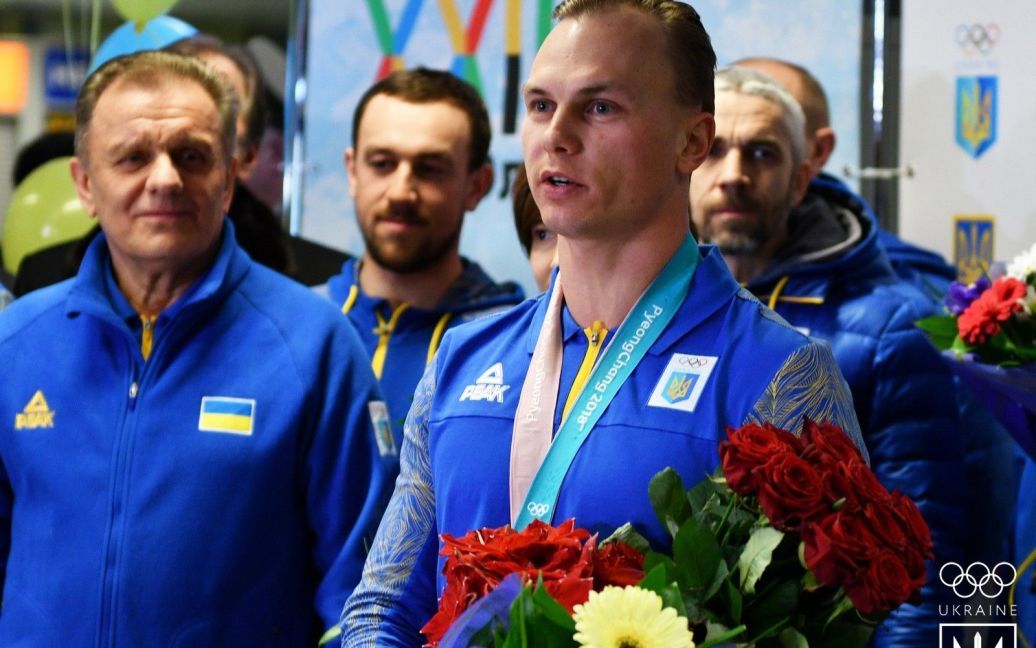 Українських олімпійців зустріли у Борисполі. / © НОК України
