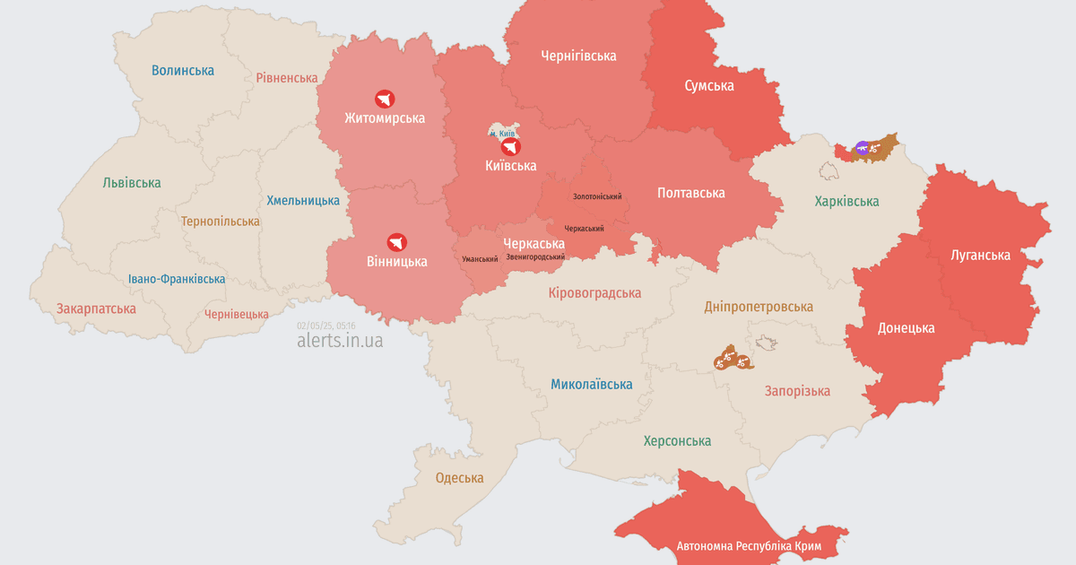 Карта тревог