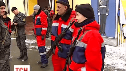 Перша медична рота Нацгвардії України вирушила в зону АТО