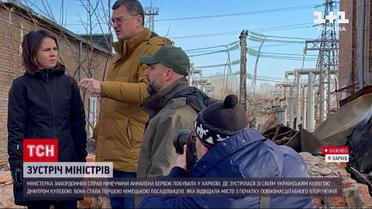 Немецкая министерша в Харькове: Анналена Бербок посетила город, постоянно обстреливаемый россиянами