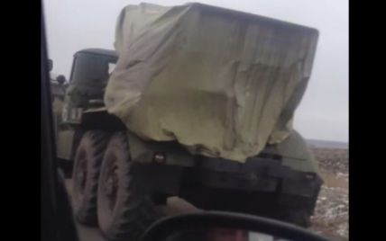 Под Донецком "засекли" несколько десятков вражеских "Градов": видео колонны